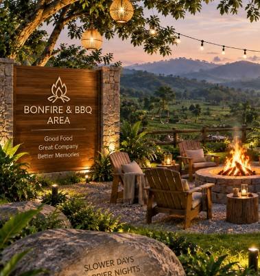 Bonfire & BBQ area